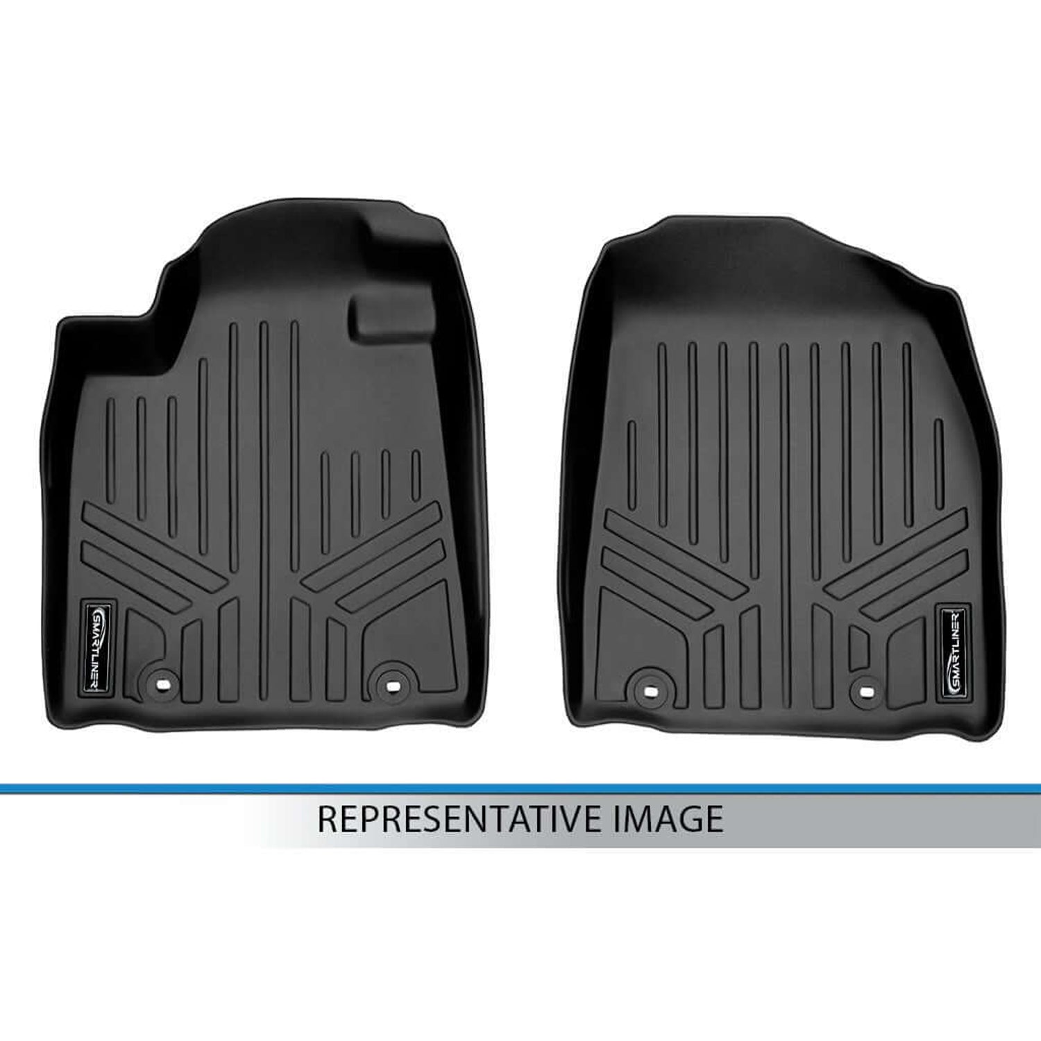 Floor Mats 1st Row Liner Set <br> 16-21 Tesla Model X 5 Passenger