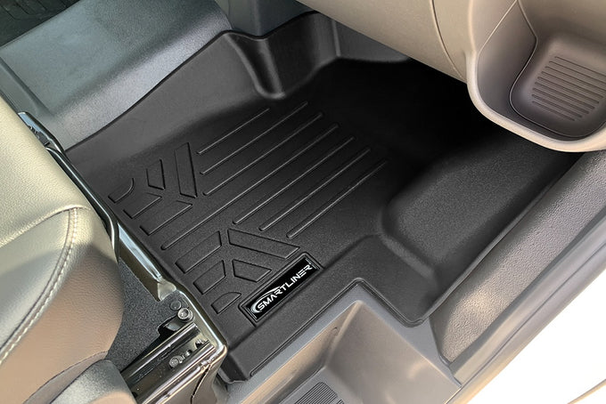 First Row Floor Mat Liners <br> 20-24 Ford Transit (Vinyl Flooring)