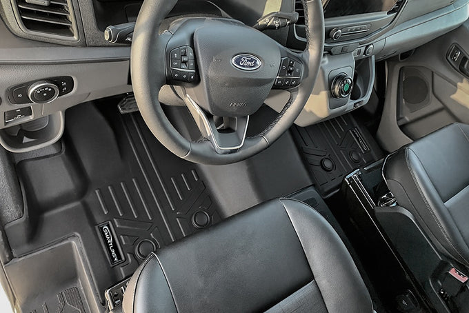 First Row (1 piece) Floor Mat Liner <br> 22-23 Ford E-Transit