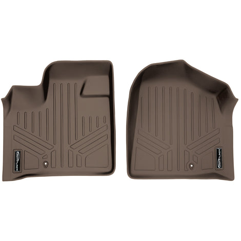 Floor Mats 1st Row Liner Set Tan <br> 08-20 Dodge Caravan08-16 Chrysler Town & Country