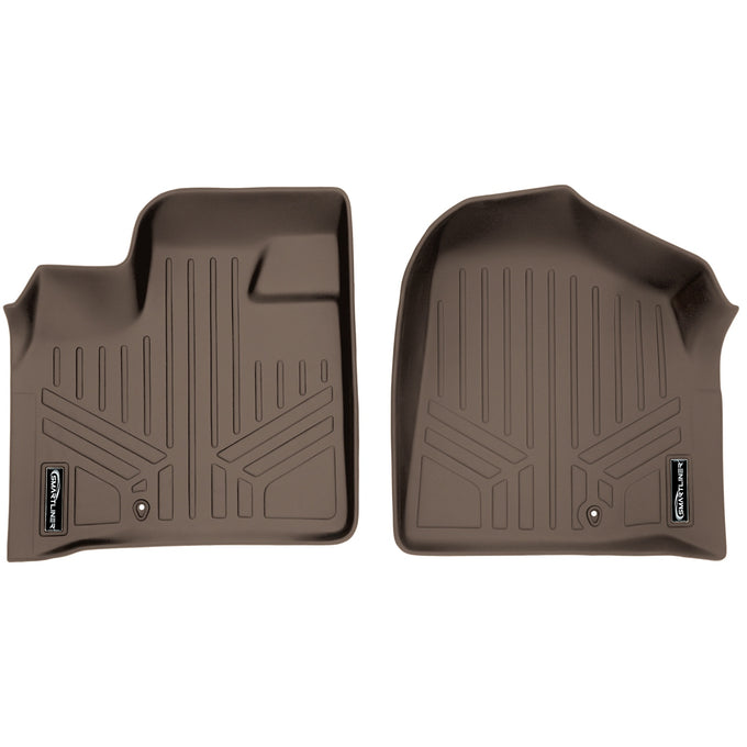 Floor Mats 1st Row Liner Set Tan <br> 08-20 Dodge Caravan08-16 Chrysler Town & Country