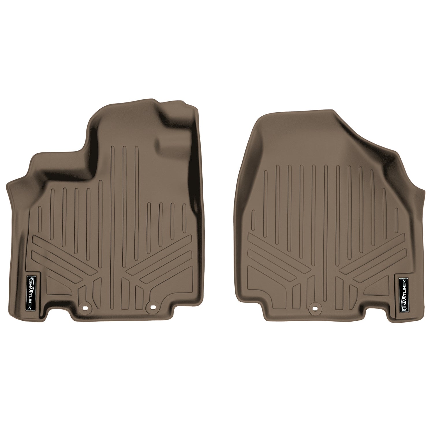 Floor Mats 1st Row Liner Set Tan <br> 11-17 Honda Odyssey
