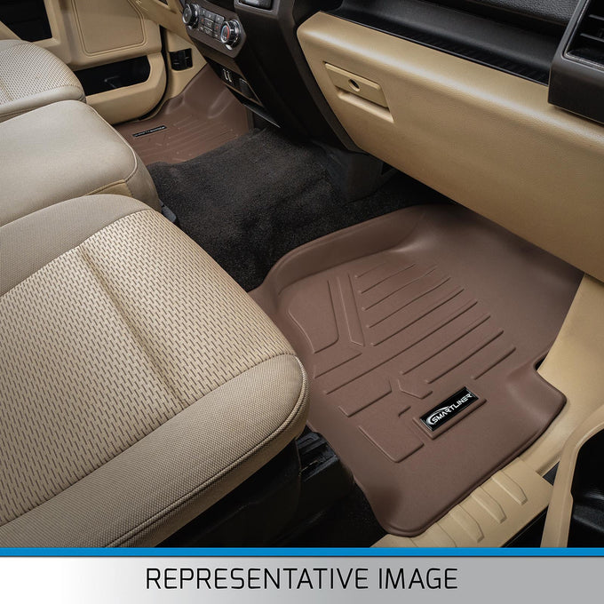 Floor Mats 1st Row Liner Set Tan <br> 11-17 Honda Odyssey