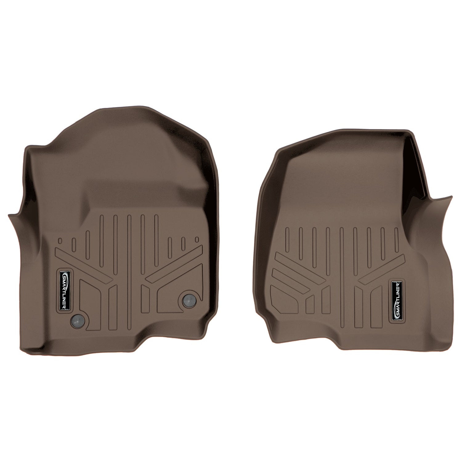 Floor Mats 1st Row Liner Set Tan <br> 17¨C22 Ford F-250/350 Super Duty Crew/SuperCab