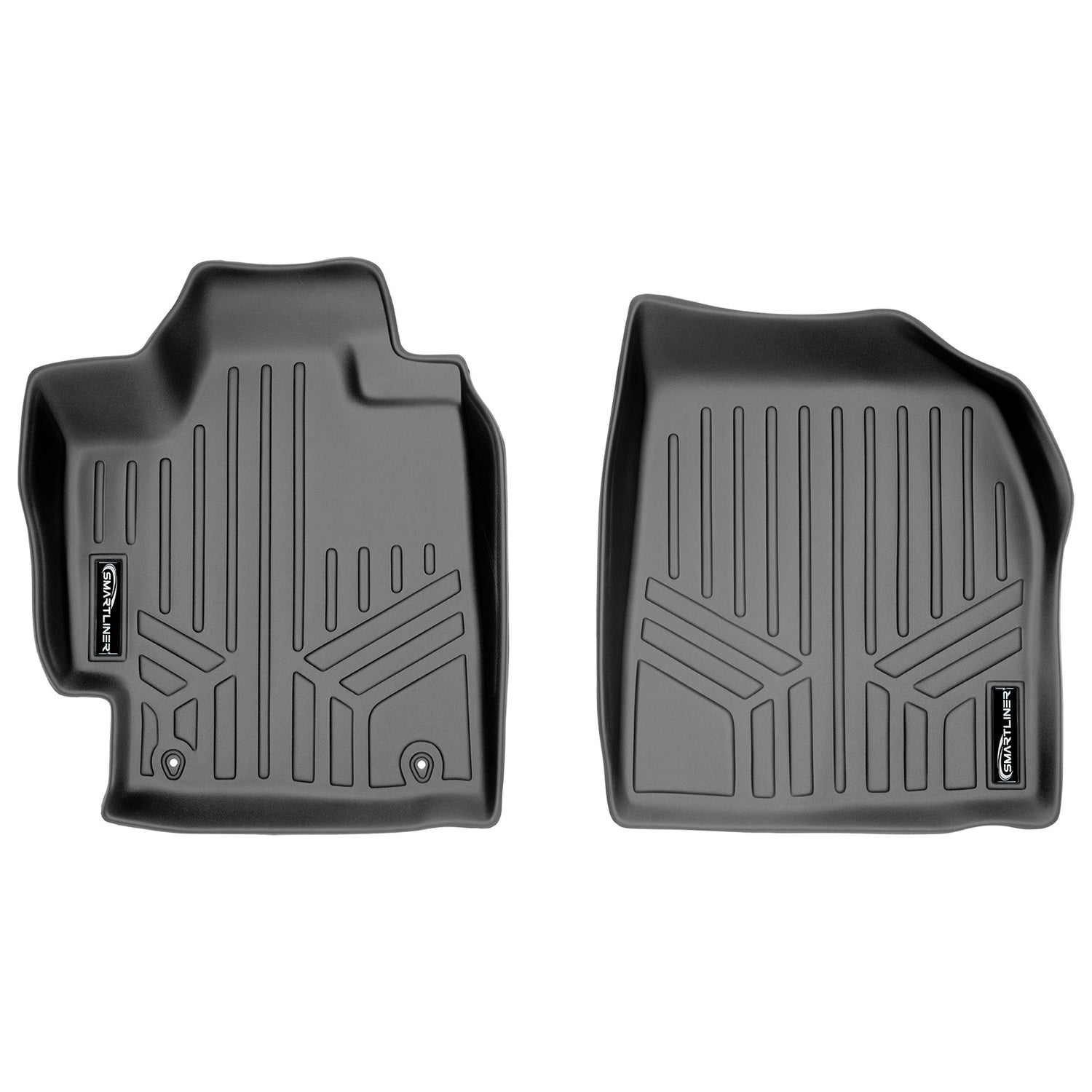 Floor Mats 1st Row Liner Set Grey <br> 08-13 Toyota Highlander (Non Hybrid)