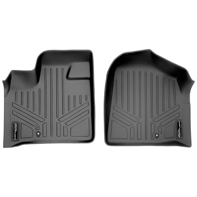 Floor Mats 1st Row Liner Set Grey <br> 08-20 Dodge Caravan08-16 Chrysler Town & Country