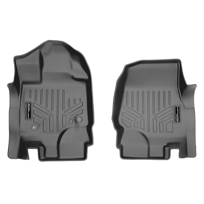 Floor Mats 1st Row Liner Set Grey <br> 15-22 Ford F-150 SuperCab and SuperCrew