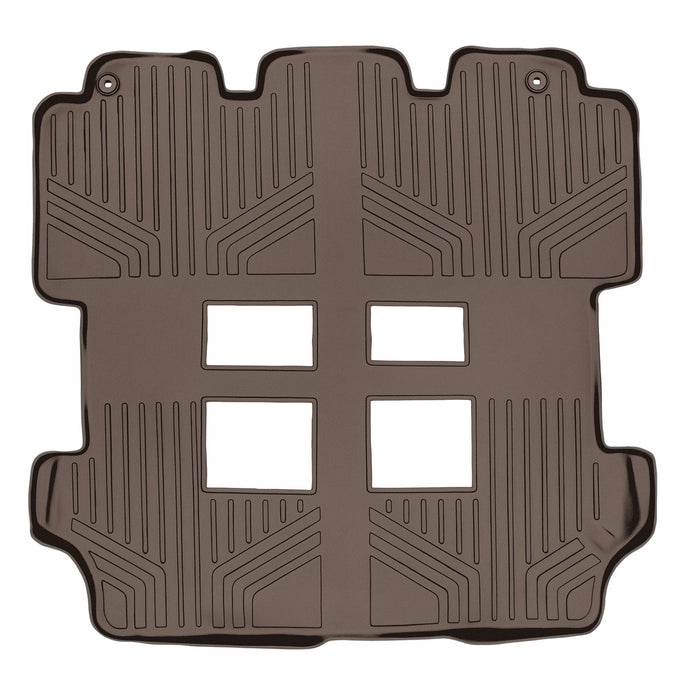 Floor Mats 2nd and 3rd Row Liner Tan <br> 11-17 Honda Odyssey