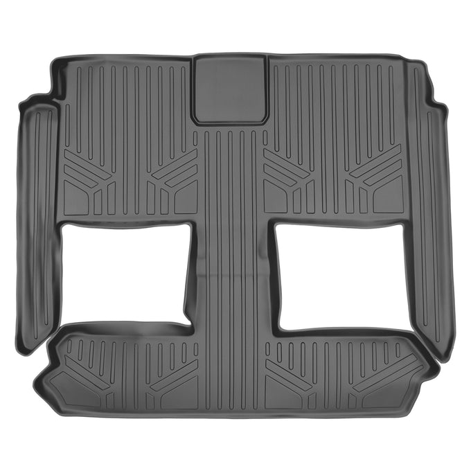 Floor Mats 2nd and 3rd Row Liner Grey <br> 08-20 Dodge Caravan08-16 Chrysler Town & Country