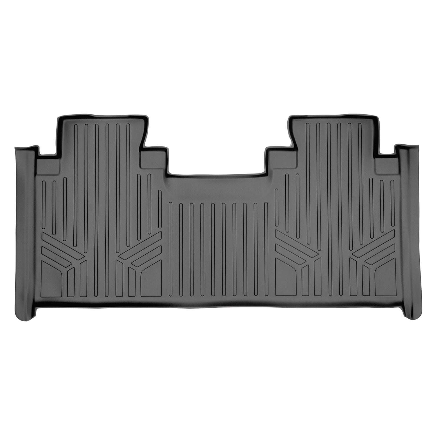 Floor Mats 2nd Row Liner Grey <br> 15-22 Ford F-150 SuperCab With Front Bench Seats