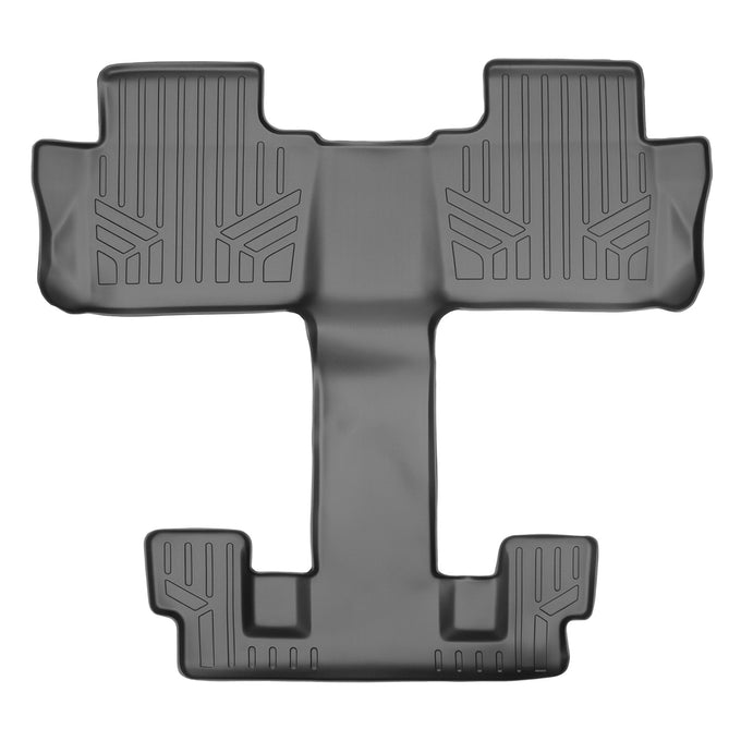 Floor Mats 2nd and 3rd Row Liner Grey <br> 17-21 GMC Acadia with Bucket Seats