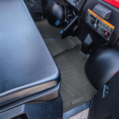 1st Row Rugged Rubber Floor Liner Set <br> 19-24 Kawasaki Mule PRO