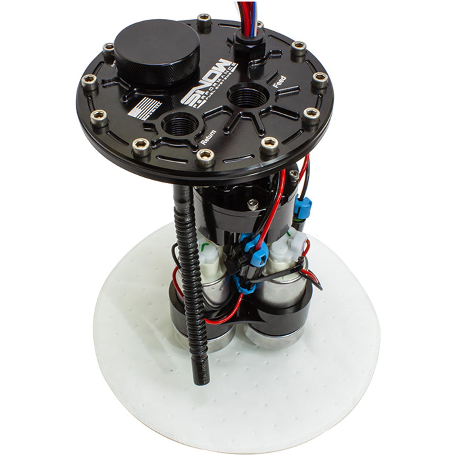 Xtreme Triple Pump Fuel Hat <br> For Universal 10 Gallon 12-Hole Fuel Cell