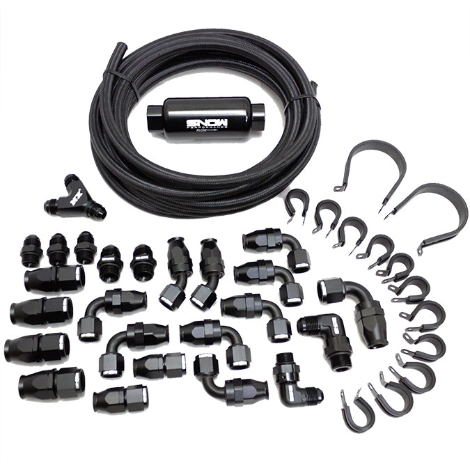 10an Braided Stainless Fuel Line Kit <br> Universal Fit