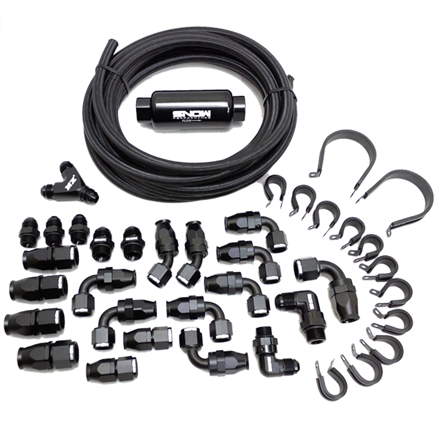 8an Braided Stainless Fuel Line Kit <br> Universal Fit