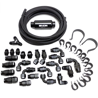 8an Braided Stainless Fuel Line Kit <br> Universal Fit