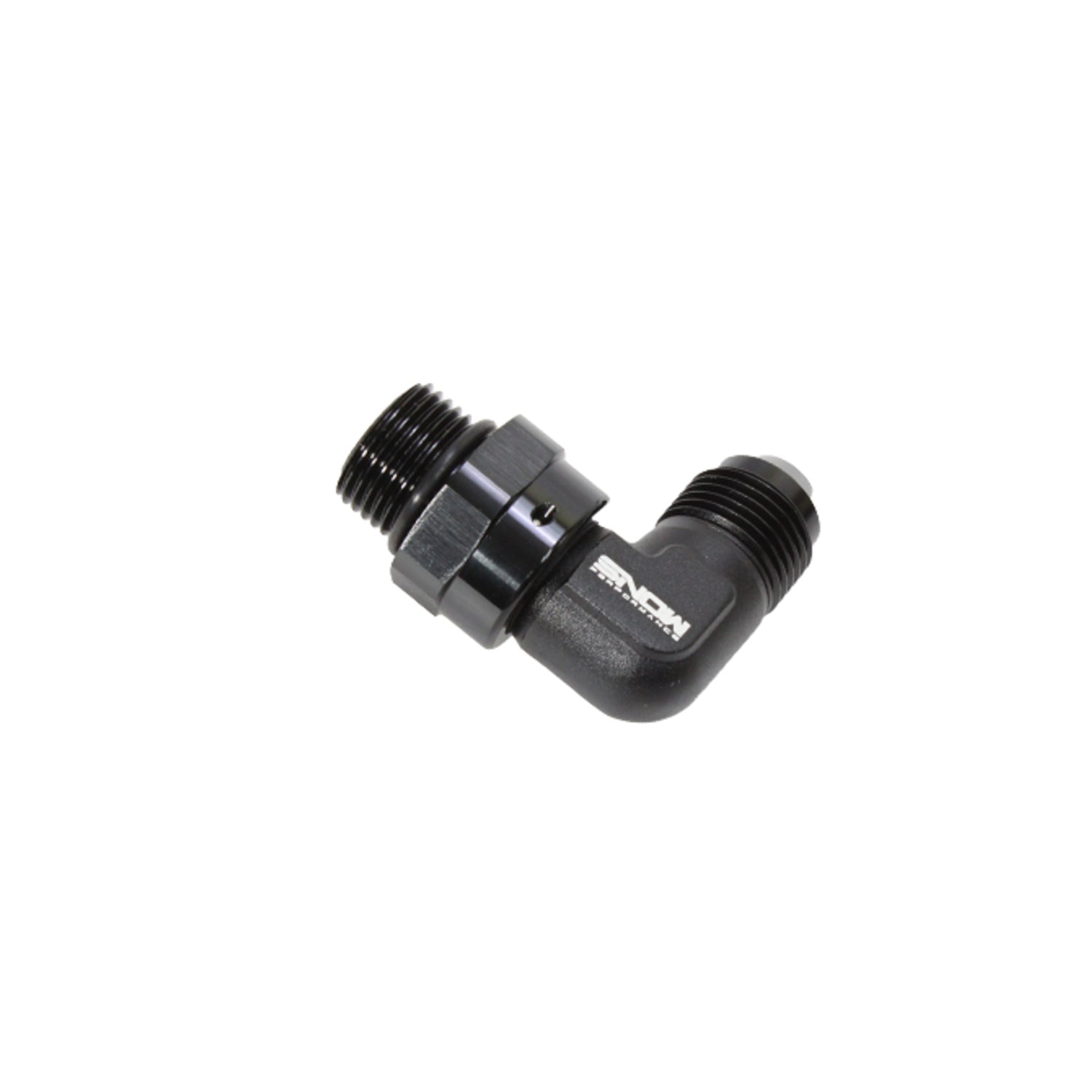 90 Degree Swivel Fitting -8 ORB to -8 AN <br> Universal Fit