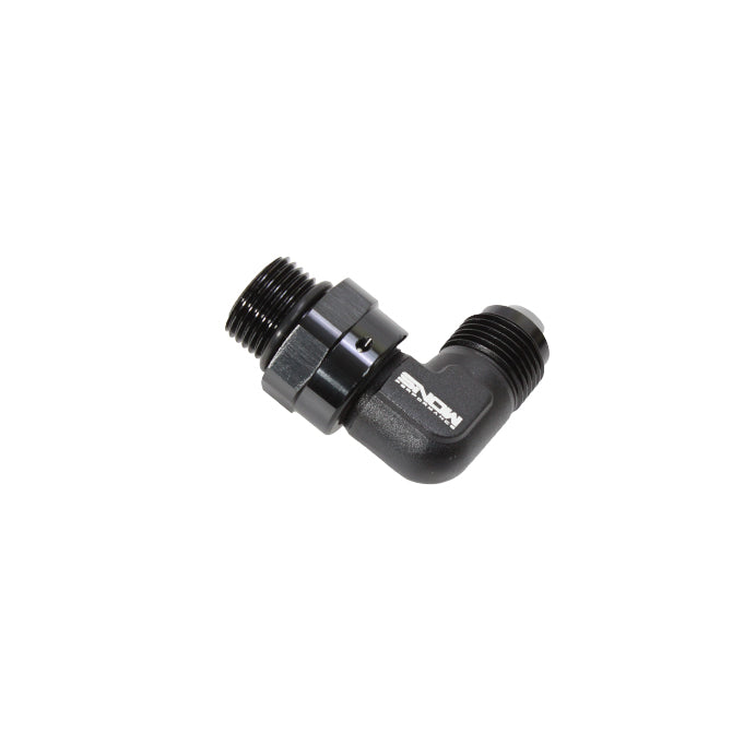90 Degree Swivel Fitting -8 ORB to -8 AN <br> Universal Fit