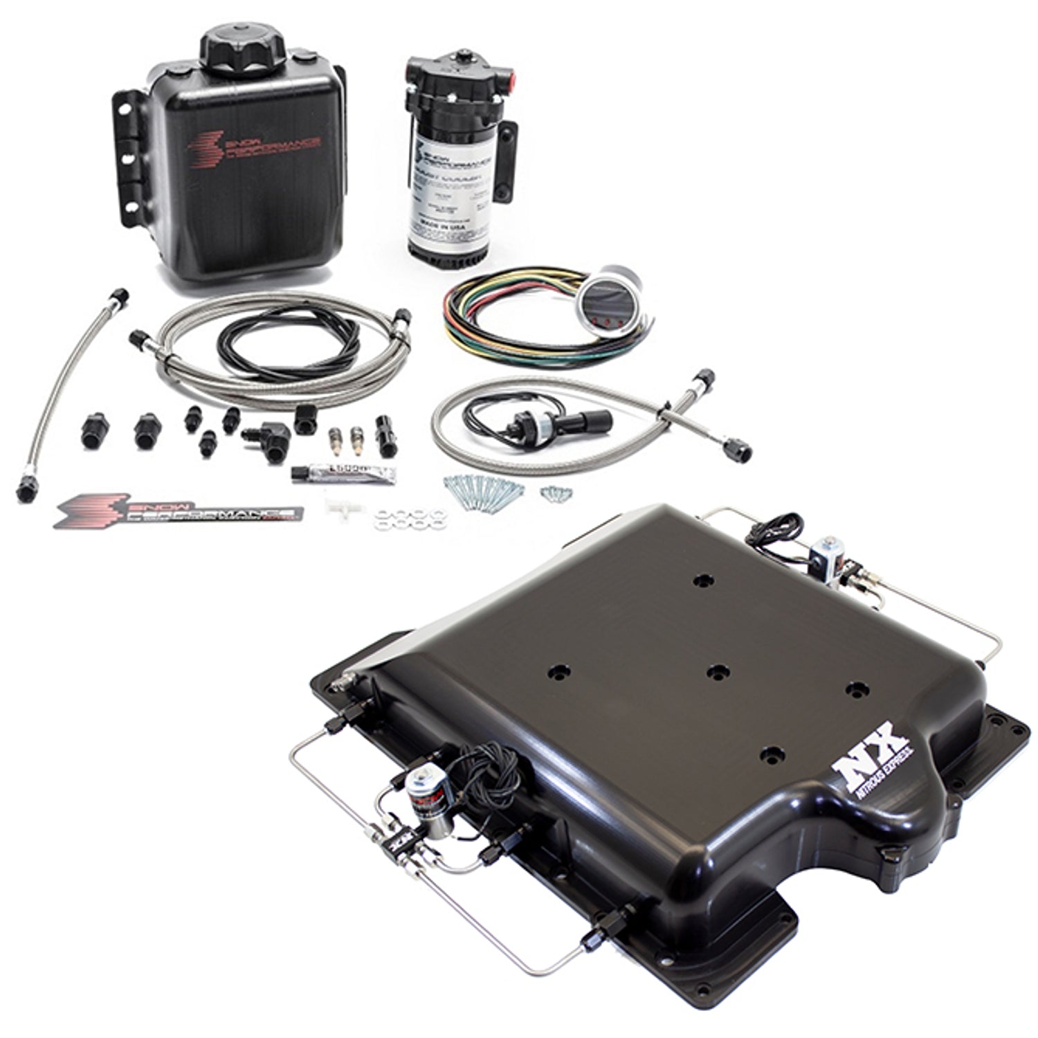 Water Injection System w/Billet Supercharger Lid <br> 15-20 Dodge Challenger Charger, Jeep Grand Cherokee