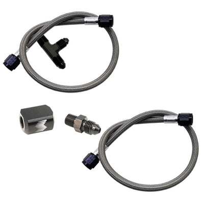 Water-Methanol Dual Nozzle Upgrade Braided Line <br> For 4AN Stainless Steel Braided Systems