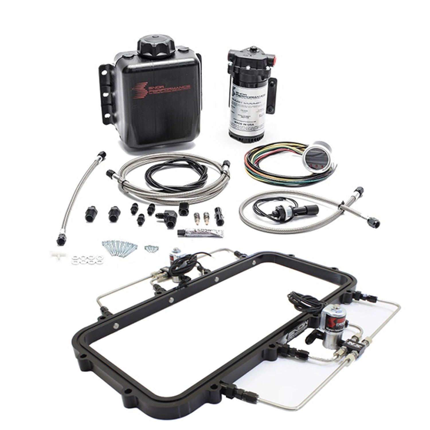 Direct Port Water Injection System <br> For Holley High Ram Plenum Plate w/ VC-50 Controller