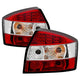 Red Clear LED Tail Lights <br>02-05 Audi A4 A4 Quattro