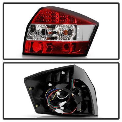 Red Clear LED Tail Lights <br>02-05 Audi A4 A4 Quattro
