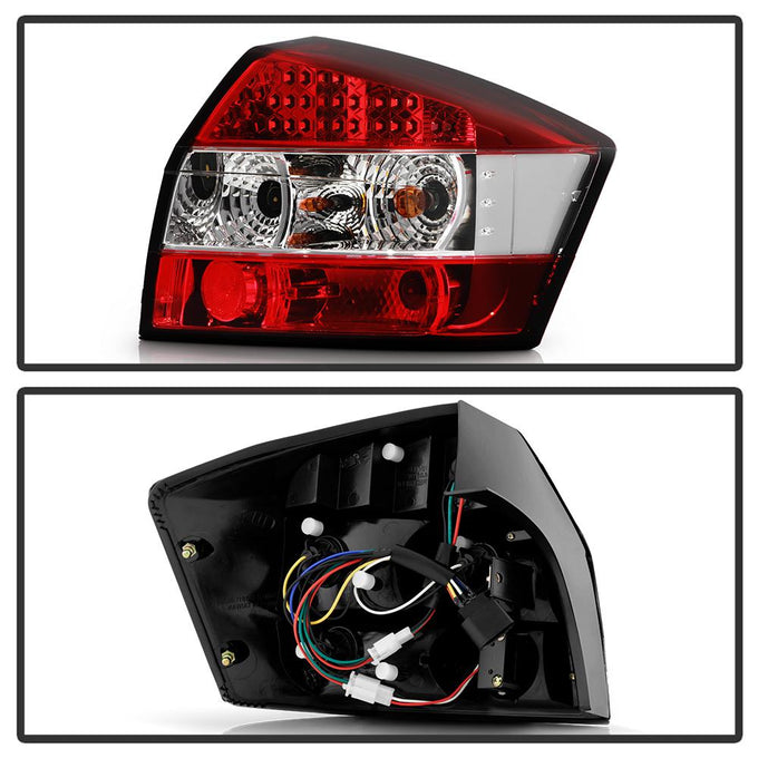 Red Clear LED Tail Lights <br>02-05 Audi A4 A4 Quattro