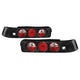 Black Euro Style Tail Lights <br>90-93 Acura Integra