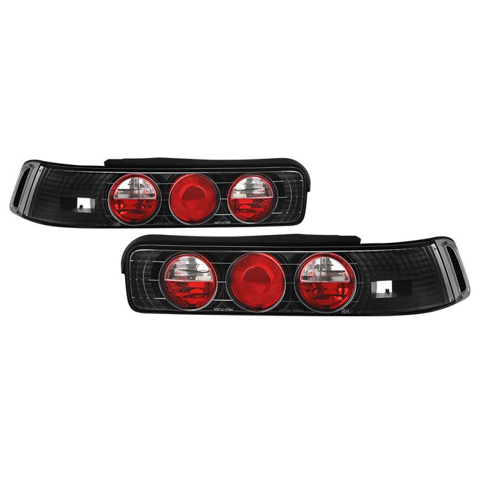 Black Euro Style Tail Lights <br>90-93 Acura Integra