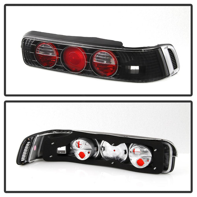 Black Euro Style Tail Lights <br>90-93 Acura Integra