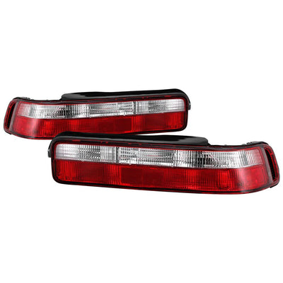 Red Clear Euro Style Tail Lights <br>90-93 Acura Integra