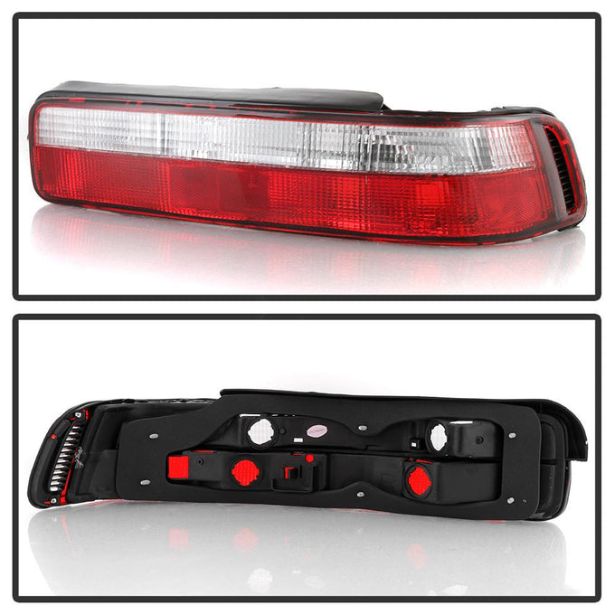 Red Clear Euro Style Tail Lights <br>90-93 Acura Integra