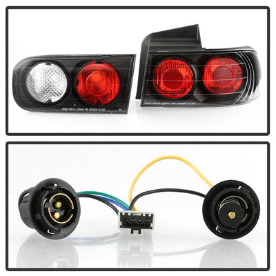 Black Euro Style Tail Lights <br>94-01 Acura Integra