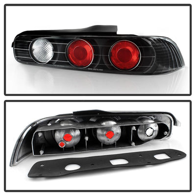 Black Euro Style Tail Lights <br>94-01 Acura Integra