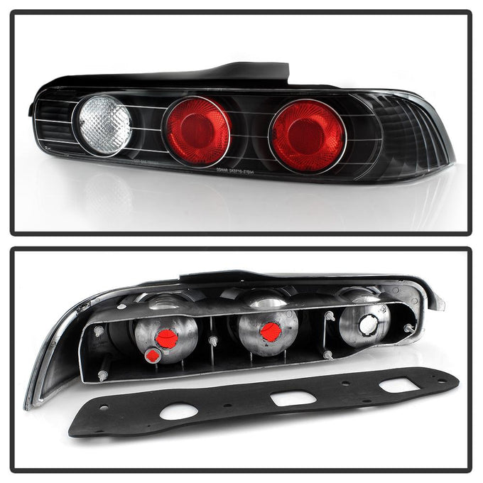 Black Euro Style Tail Lights <br>94-01 Acura Integra
