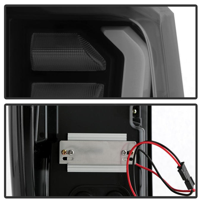 Black Smoke LED Tail Lights <br>19-20 GMC Sierra 1500