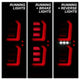 Black Smoke LED Tail Lights <br>19-20 GMC Sierra 1500