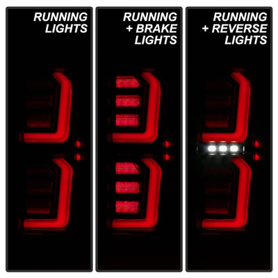 Black Smoke LED Tail Lights <br>19-20 GMC Sierra 1500