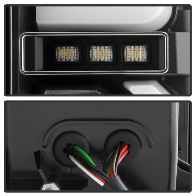 Black LED Tail Lights <br>19-20 GMC Sierra 1500