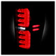 Black LED Tail Lights <br>19-20 GMC Sierra 1500