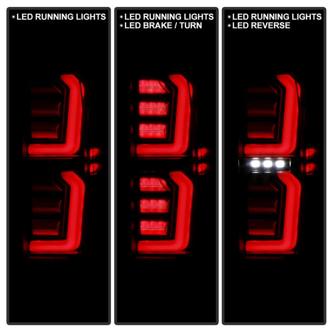Black LED Tail Lights <br>19-20 GMC Sierra 1500