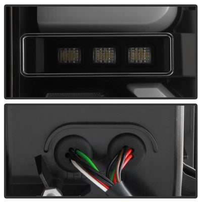 Black Smoke LED Tail Lights <br>19-20 GMC Sierra 1500