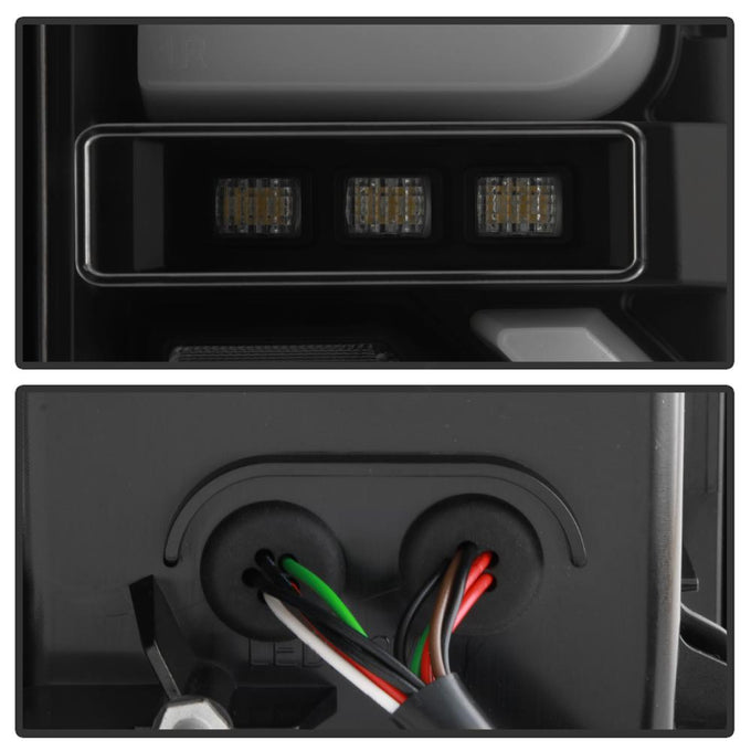 Black Smoke LED Tail Lights <br>19-20 GMC Sierra 1500