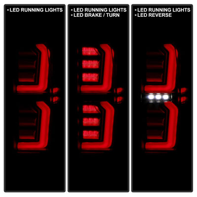 Black Smoke LED Tail Lights <br>19-20 GMC Sierra 1500