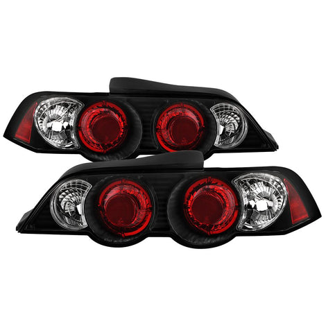 Black Euro Style Tail Lights <br>02-04 Acura RSX