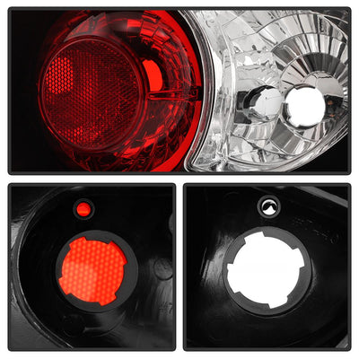 Black Euro Style Tail Lights <br>02-04 Acura RSX