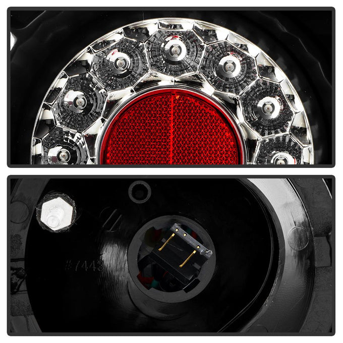 Black LED Tail Lights <br>02-04 Acura RSX