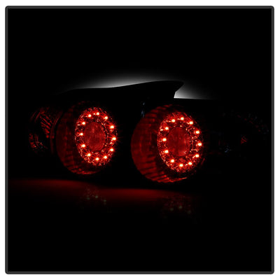 Black LED Tail Lights <br>02-04 Acura RSX