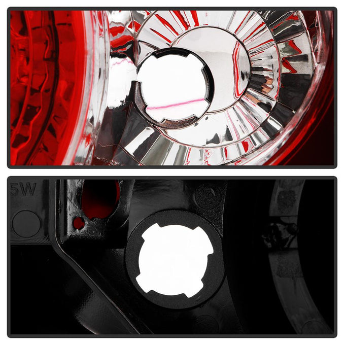 Red Clear LED Tail Lights <br>02-04 Acura RSX
